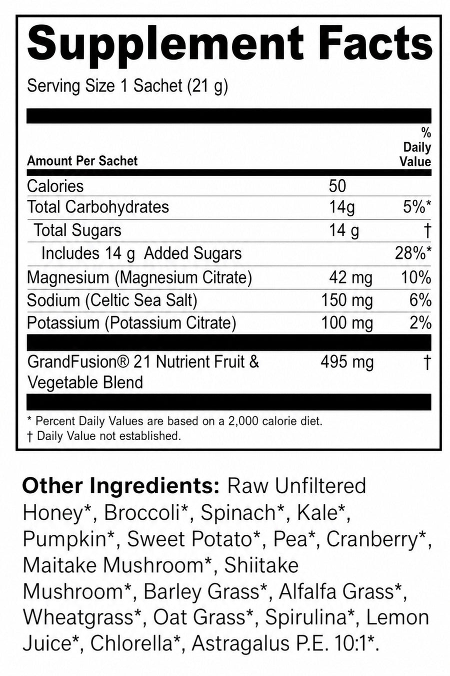 supplement facts