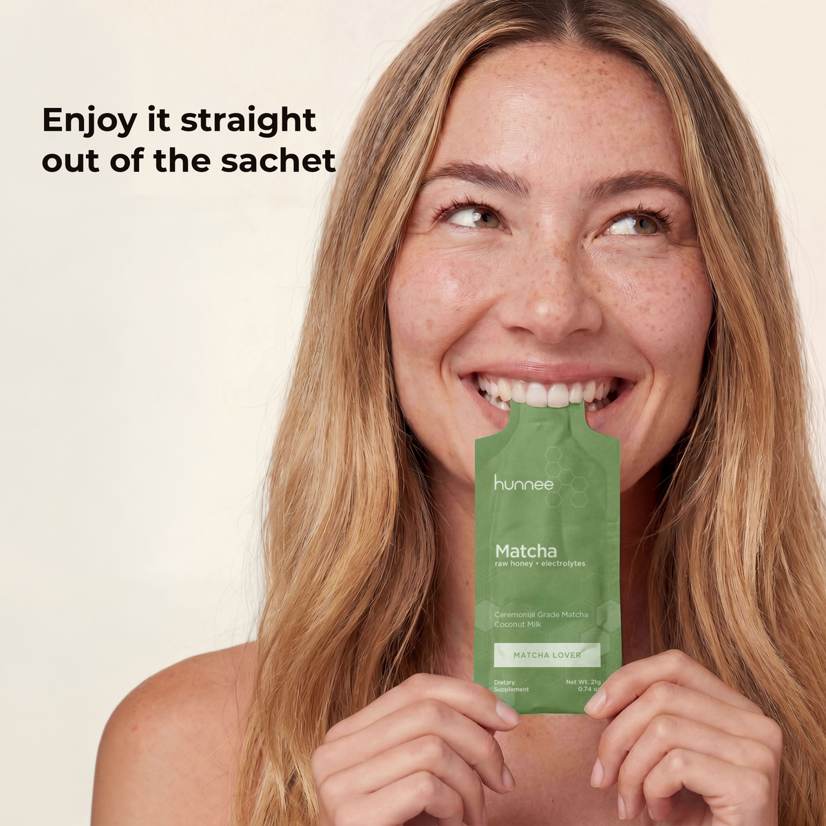 hunnee matcha sachet