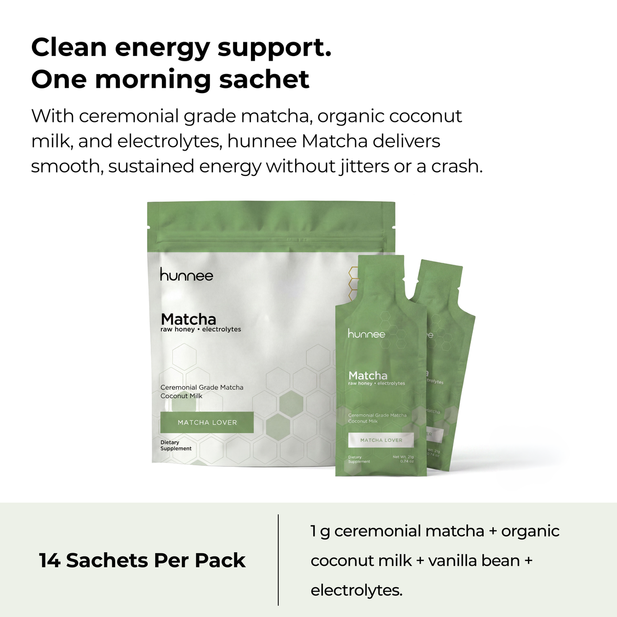 hunnee matcha details