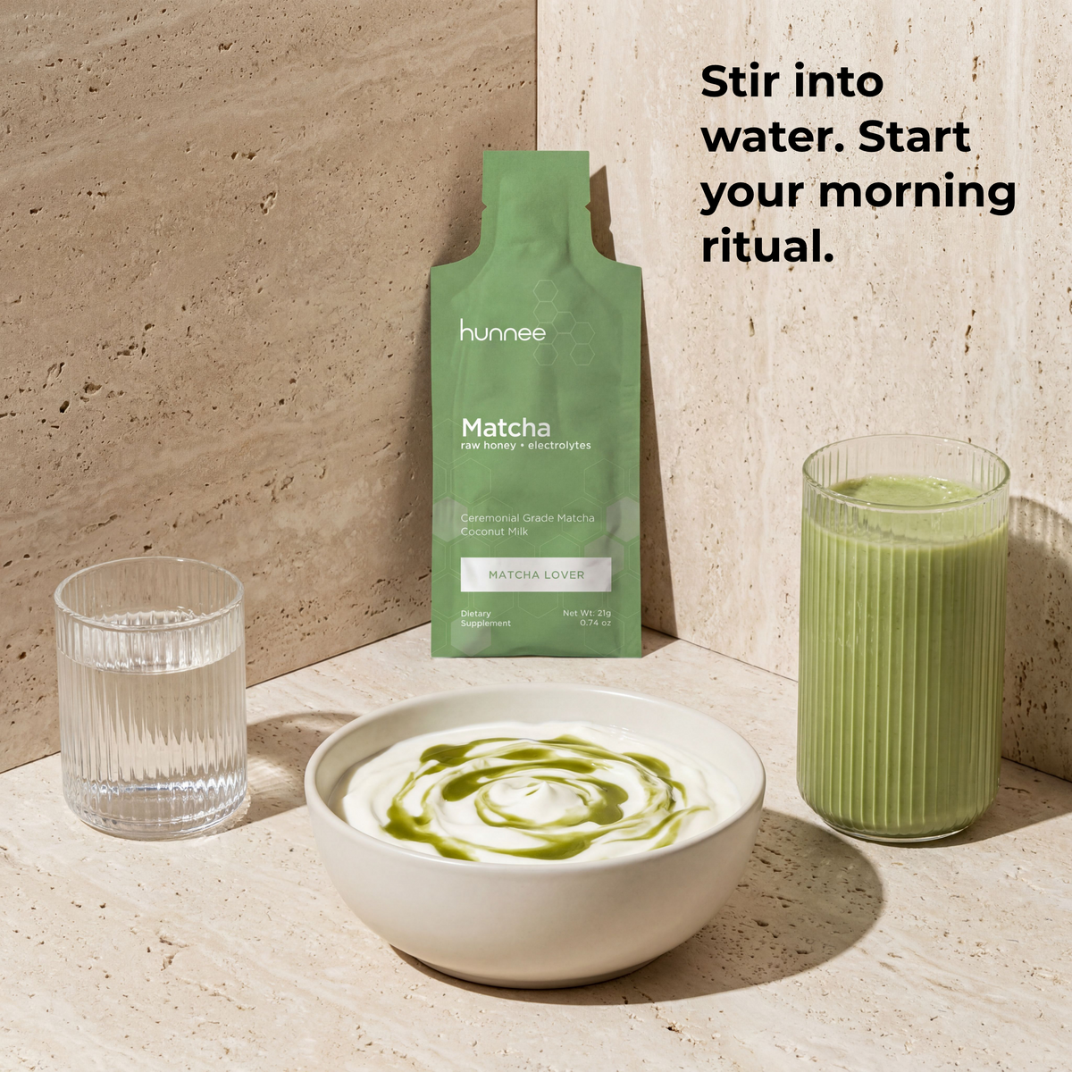 hunnee matcha details