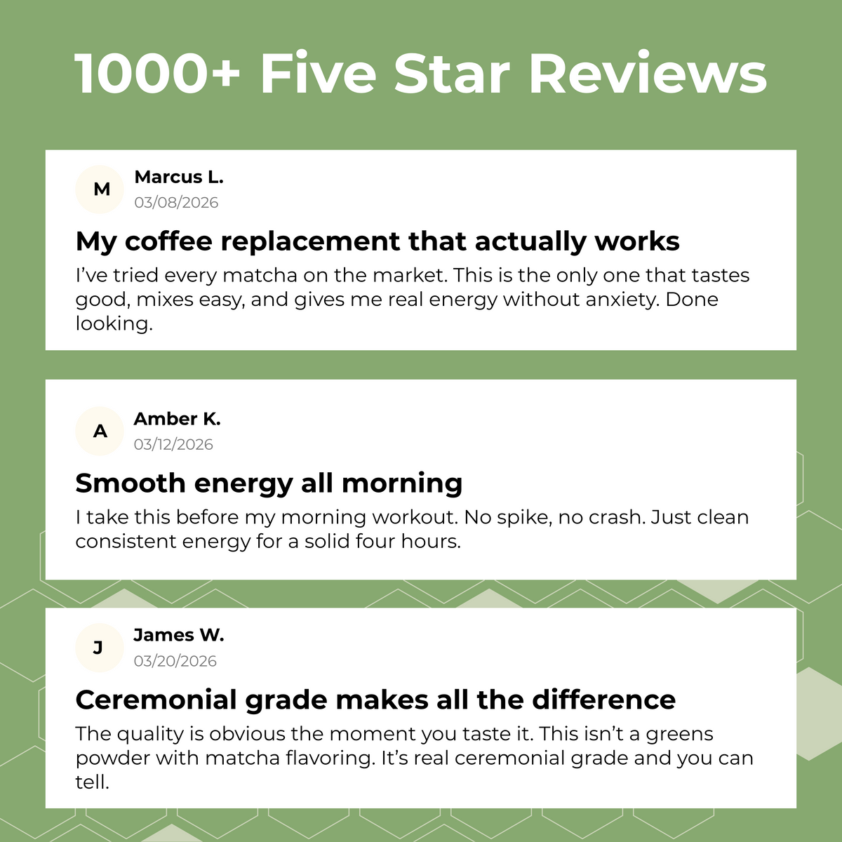 hunnee matcha supplement facts